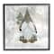 Stupell Industries Christmas Is Gnoming Holiday Pattern Framed Giclee Art
